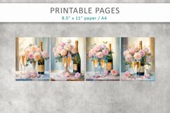 Valentine’s day journal pages, printable pages Product Image 2