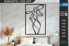Romantic Line Art Laser Cut Bundle|Single Line Art| Love SVG Product Image 8