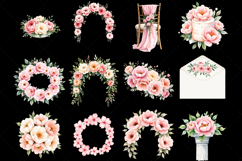 Peony Wedding Clipart, Bridal Peony Bouquet, Blush Peony Flowers, Dusty Rose Peonies, Ivory Wedding Florals, Peach Peony Watercolor, Sage Green Leaves, Wedding Floral Clipart, Peony Ceremony Decor, Romantic Peony Bundle, Peony Bridal Elements, Wedding Bou