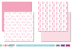 Romantic pink digital paper for scrapbooking