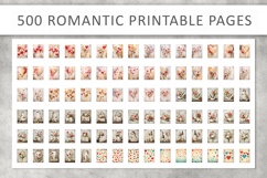 500 Romantic Wedding Printable Paper for Junk Journals Product Image 4
