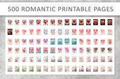 500 Romantic Wedding Printable Paper for Junk Journals Product Image 7