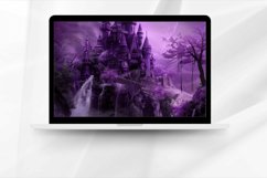 Romantic Purple Castles Digital Paper Bundle Product Image 2