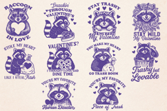 Romantic Raccoon Bundle SVG PNG | 20 Cute &amp; Funny Quotes Product Image 2