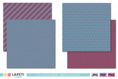 Romantic printable background paper collection for scrapbook and handmade craft projects