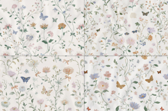 Romantic Floral Seamless Patterns Product Image 10
