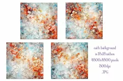 Valentine's Day, Grunge Floral Style 15x15 Backgrounds, s13 Product Image 2