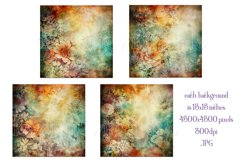 Valentine&#039;s Day, Grunge Floral Style 15x15 Backgrounds, s14 Product Image 2