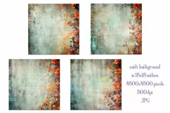 Valentine's Day, Grunge Floral Style 15x15 Backgrounds, s17 Product Image 2
