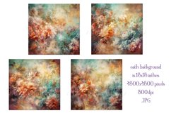 Valentine&#039;s Day, Grunge Floral Style 15x15 Backgrounds, s4 Product Image 2