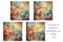 Valentine's Day, Grunge Floral Style 15x15 Backgrounds, s4 Product Image 2