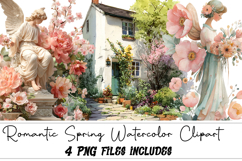 Romantic Spring Watercolor Clipart Product Image 1