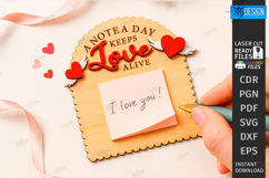 Romantic Sticky Note Holders Laser Cut Bundle| Valentine SVG Product Image 7