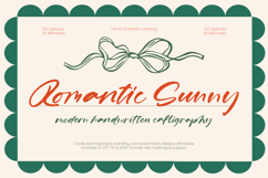 Romantic Sunny - Modern Handwritten Calligraphy Product Image 1