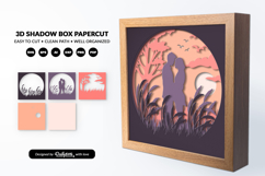 Romantic Couple Sunset Shadow Box SVG Product Image 2
