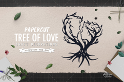 Tree of Love SVG, Romantic Tree Couple Product Image 2