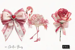 Romantic Valentine Clipart | Valentine's Day PNG Product Image 1