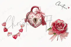 Romantic Valentine Clipart | Valentine's Day PNG Product Image 3