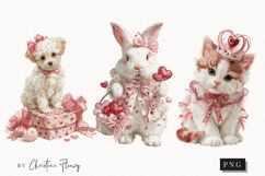 Romantic Valentine Clipart | Valentine's Day PNG Product Image 1