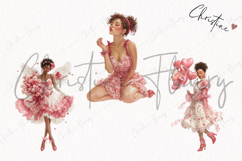Romantic Valentines Women Clipart | Valentine's Day PNG Product Image 3