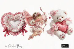 Romantic Valentine Clipart | Valentine's Day PNG Product Image 1