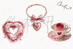 Romantic Valentine Clipart | Valentine's Day PNG Product Image 3