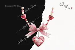 Romantic Valentine Clipart | Valentine's Day PNG Product Image 2