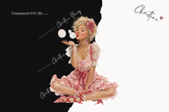 Romantic Valentines Women Clipart | Valentine's Day PNG Product Image 2