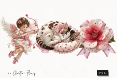 Romantic Valentine Clipart | Valentine's Day PNG Product Image 1