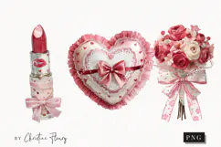 Romantic Valentine Clipart | Valentine's Day PNG Product Image 1