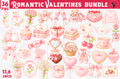 Romantic Valentine's sublimation | Pink Valentines png Product Image 1