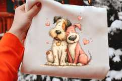 Romantic Valentine Dogs Clipart Collection Product Image 2