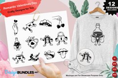 Romantic Valentines Day Clipart Set Product Image 1