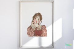 Romantic Watercolor Clipart Bundle Product Image 5