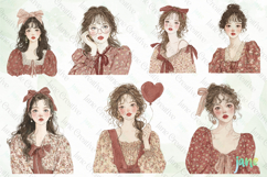 Romantic Watercolor Clipart Bundle Product Image 7