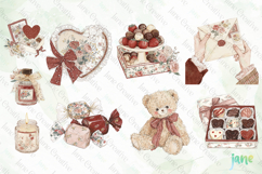 Romantic Watercolor Clipart Bundle Product Image 10