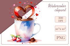 Explore stunning watercolor coffee cup art featuring delicate hearts, ideal for romantic occasions like weddings or heartfelt greetings. Perfect for adding warmth to cafe decor or crafting cozy designs. Find inspiration with our romantic coffee cliparts.