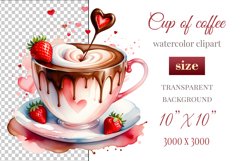 Explore stunning watercolor coffee cup art featuring delicate hearts, ideal for romantic occasions like weddings or heartfelt greetings. Perfect for adding warmth to cafe decor or crafting cozy designs. Find inspiration with our romantic coffee cliparts.