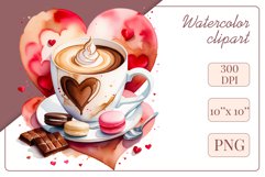 Explore stunning watercolor coffee cup art featuring delicate hearts, ideal for romantic occasions like weddings or heartfelt greetings. Perfect for adding warmth to cafe decor or crafting cozy designs. Find inspiration with our romantic coffee cliparts.