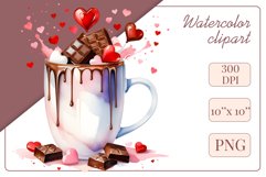 Explore stunning watercolor coffee cup art featuring delicate hearts, ideal for romantic occasions like weddings or heartfelt greetings. Perfect for adding warmth to cafe decor or crafting cozy designs. Find inspiration with our romantic coffee cliparts.