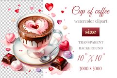 Explore stunning watercolor coffee cup art featuring delicate hearts, ideal for romantic occasions like weddings or heartfelt greetings. Perfect for adding warmth to cafe decor or crafting cozy designs. Find inspiration with our romantic coffee cliparts.