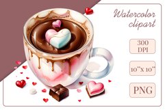 Explore stunning watercolor coffee cup art featuring delicate hearts, ideal for romantic occasions like weddings or heartfelt greetings. Perfect for adding warmth to cafe decor or crafting cozy designs. Find inspiration with our romantic coffee cliparts.