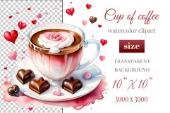 Explore stunning watercolor coffee cup art featuring delicate hearts, ideal for romantic occasions like weddings or heartfelt greetings. Perfect for adding warmth to cafe decor or crafting cozy designs. Find inspiration with our romantic coffee cliparts.