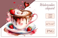 Explore stunning watercolor coffee cup art featuring delicate hearts, ideal for romantic occasions like weddings or heartfelt greetings. Perfect for adding warmth to cafe decor or crafting cozy designs. Find inspiration with our romantic coffee cliparts.