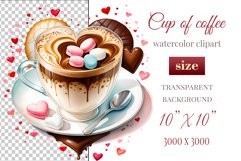 Explore stunning watercolor coffee cup art featuring delicate hearts, ideal for romantic occasions like weddings or heartfelt greetings. Perfect for adding warmth to cafe decor or crafting cozy designs. Find inspiration with our romantic coffee cliparts.