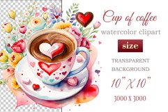 Explore stunning watercolor coffee cup art featuring delicate hearts, ideal for romantic occasions like weddings or heartfelt greetings. Perfect for adding warmth to cafe decor or crafting cozy designs. Find inspiration with our romantic coffee cliparts.