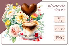 Explore stunning watercolor coffee cup art featuring delicate hearts, ideal for romantic occasions like weddings or heartfelt greetings. Perfect for adding warmth to cafe decor or crafting cozy designs. Find inspiration with our romantic coffee cliparts.