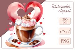 Explore stunning watercolor coffee cup art featuring delicate hearts, ideal for romantic occasions like weddings or heartfelt greetings. Perfect for adding warmth to cafe decor or crafting cozy designs. Find inspiration with our romantic coffee cliparts.