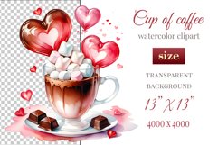Explore stunning watercolor coffee cup art featuring delicate hearts, ideal for romantic occasions like weddings or heartfelt greetings. Perfect for adding warmth to cafe decor or crafting cozy designs. Find inspiration with our romantic coffee cliparts.