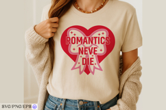 Romantics Never Die Valentine SVG PNG Product Image 4